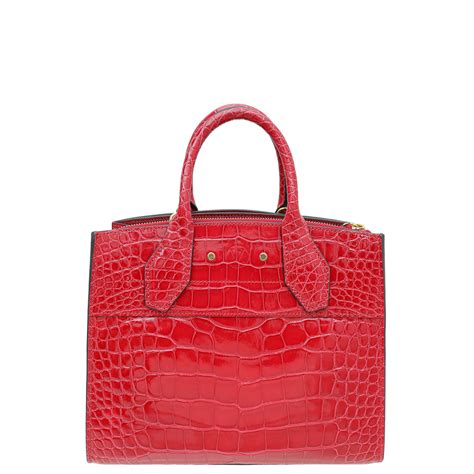 louis vuitton red shiny bag|louis vuitton crocodile.